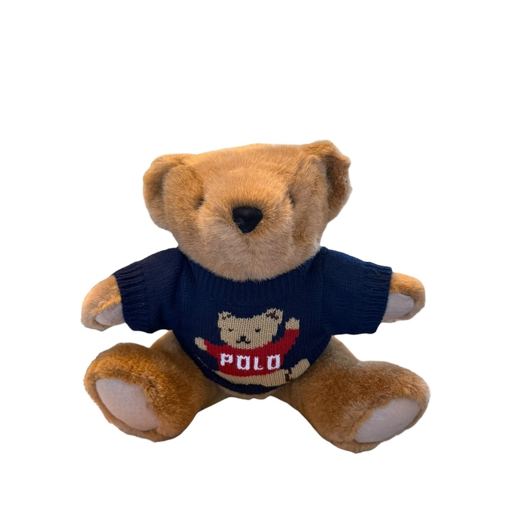 Vintage Polo Ralph Lauren Stuffed Plush Animal Teddy Bear 90s Near Mint